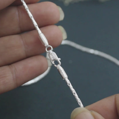 925 Sterling Silver Excellent gifting Unisex Neck Chain 20"