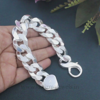 925 Sterling Silver Heavy Cuban Link Men's Bracelet