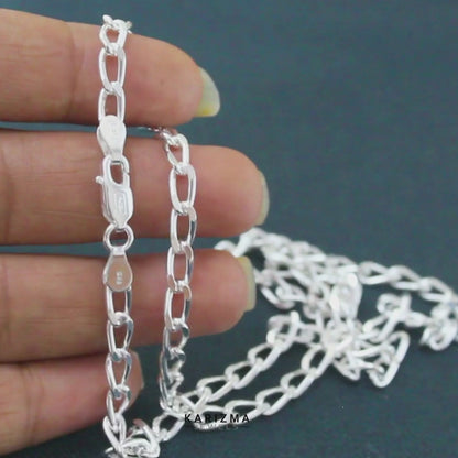 925 Sterling Silver divine Cuban Link Neck chain 20"