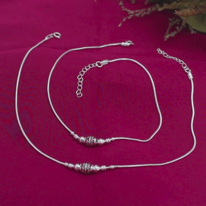 Premium Quality Real Silver Anklet for Women