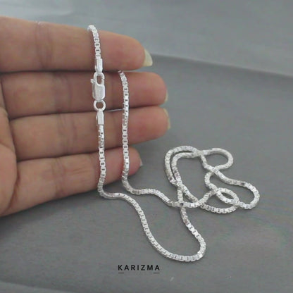 20" Real 925 Sterling Silver Unisex best Neck Chain