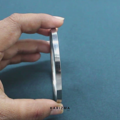 Flat design stainless Steel Ladies Bangle Sikh Kada