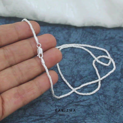 20 Inch Sterling Silver Margarita Chain – Modern & Elegant Women’s Jewelry