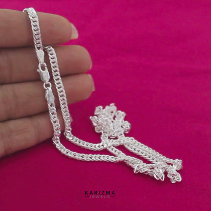925 Sterling Silver Cuban Link Neck chain 20"