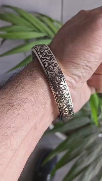 Premium Engraved Pure Bronze bangle Kansa Kada