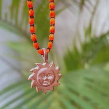 Pure Copper Surya (Sun) Pendant – Lal Kitab Astrology Remedy for Energy, Confidence & Success | Handcrafted Solid Copper