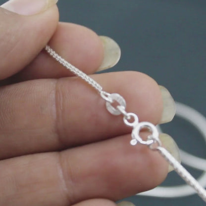 Excellent gifting 925 Sterling Silver V shape Neck Chain 18"