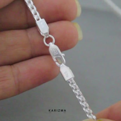 925 Real Sterling Silver franco Link Neck chain 20"