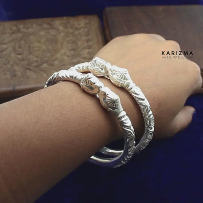 Real 925 Silver Bangles Bracelet