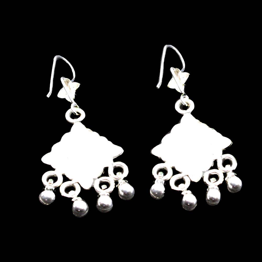 Pure Silver Earring with Hook Design