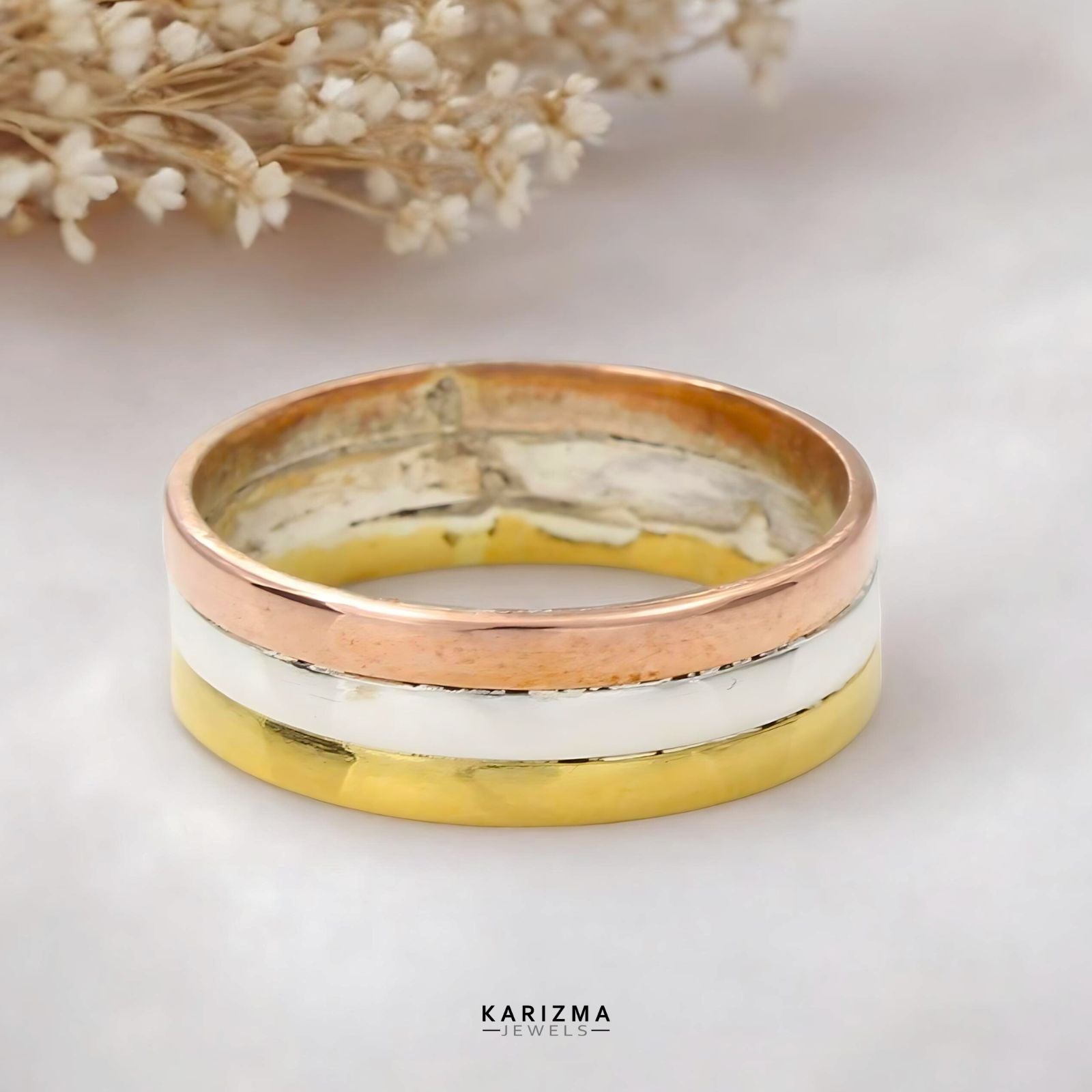 dhattu gold silver copper ring for red book remedy – Karizma Jewels