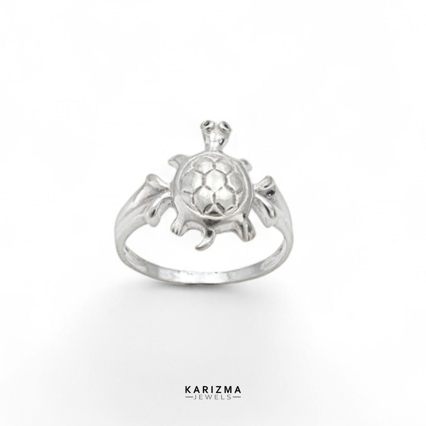 Ethnic Turtle Style Indian Real 925 Solid Silver Unisex Ring