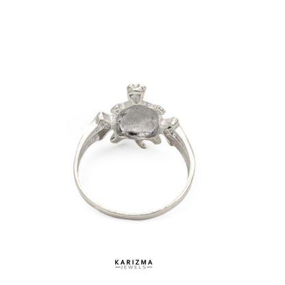 Ethnic Turtle Style Indian Real 925 Solid Silver Unisex Ring