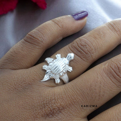 Real Silver jewelery for men women handmade Tortoise Ring