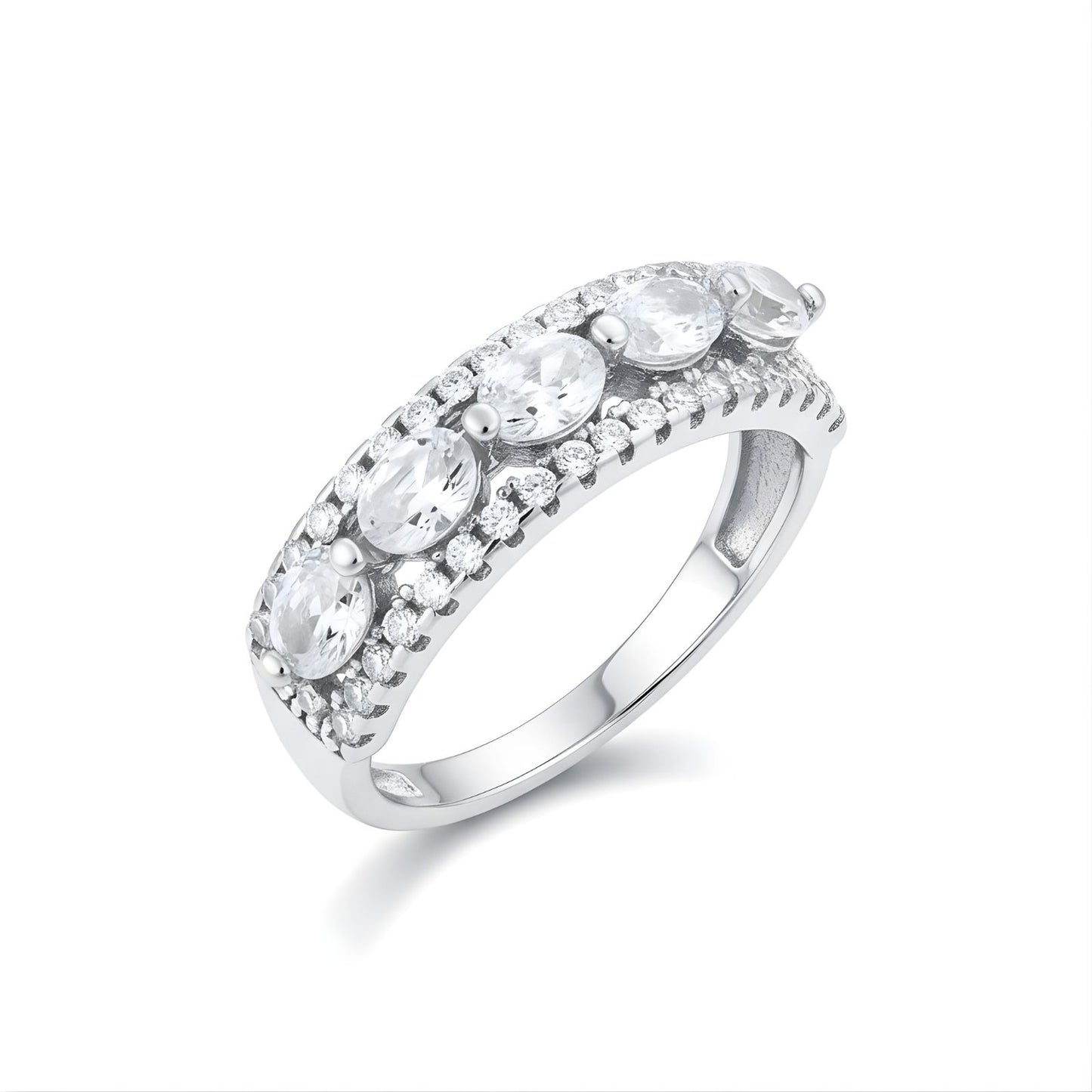 925 Real Silver Women Engagement Ring