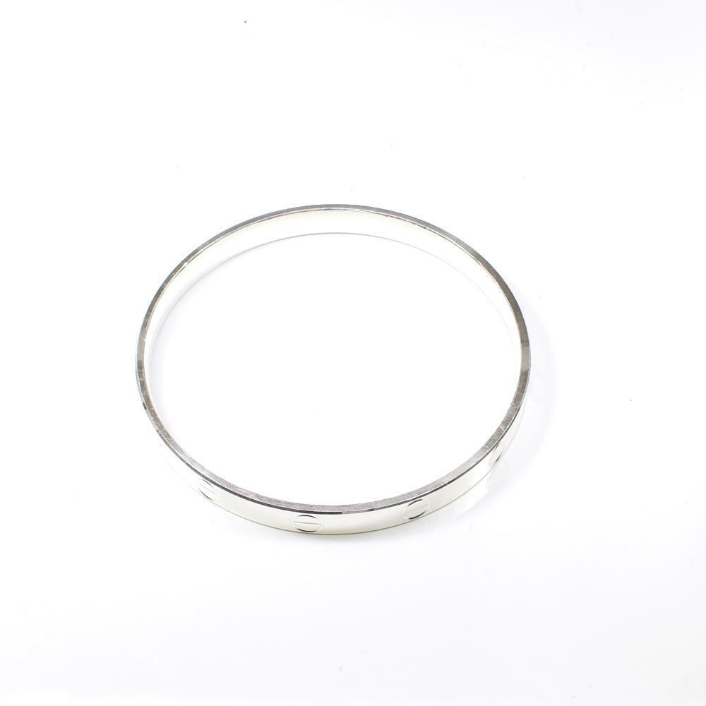 Indian Style Real Sterling Pure Silver Men's Bangle Bracelet - 6.4 CM