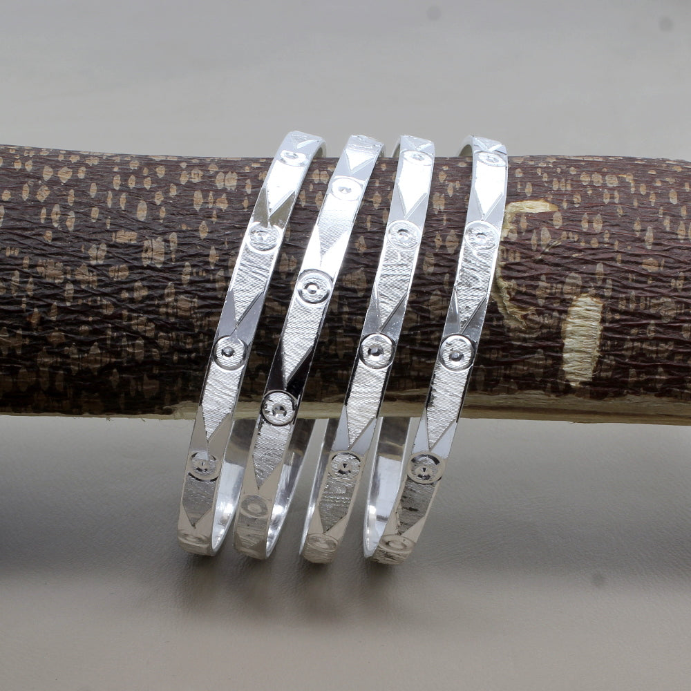 Real Silver Women Bangles Bracelet (Kangan)