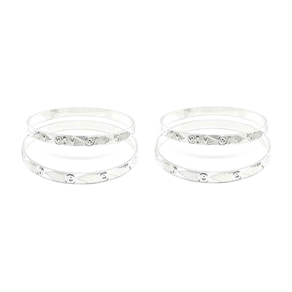 Buy online now White Stone Knot Bracelet Set Of 3 from ferosh at a  reasonable price. – Ferosh