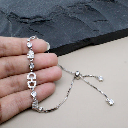 Beautiful Real 925 Silver platinum finish Bracelet for Girls