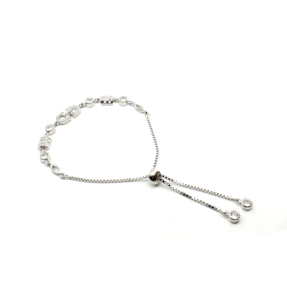 Beautiful Real 925 Silver platinum finish Bracelet for Girls