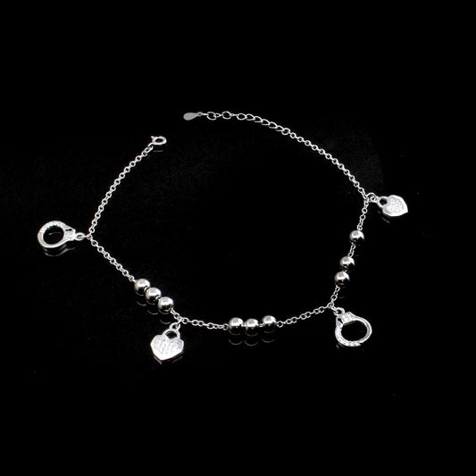 Beach Wear 925 Sterling Silver Anklet Girls Single chain 8.8"