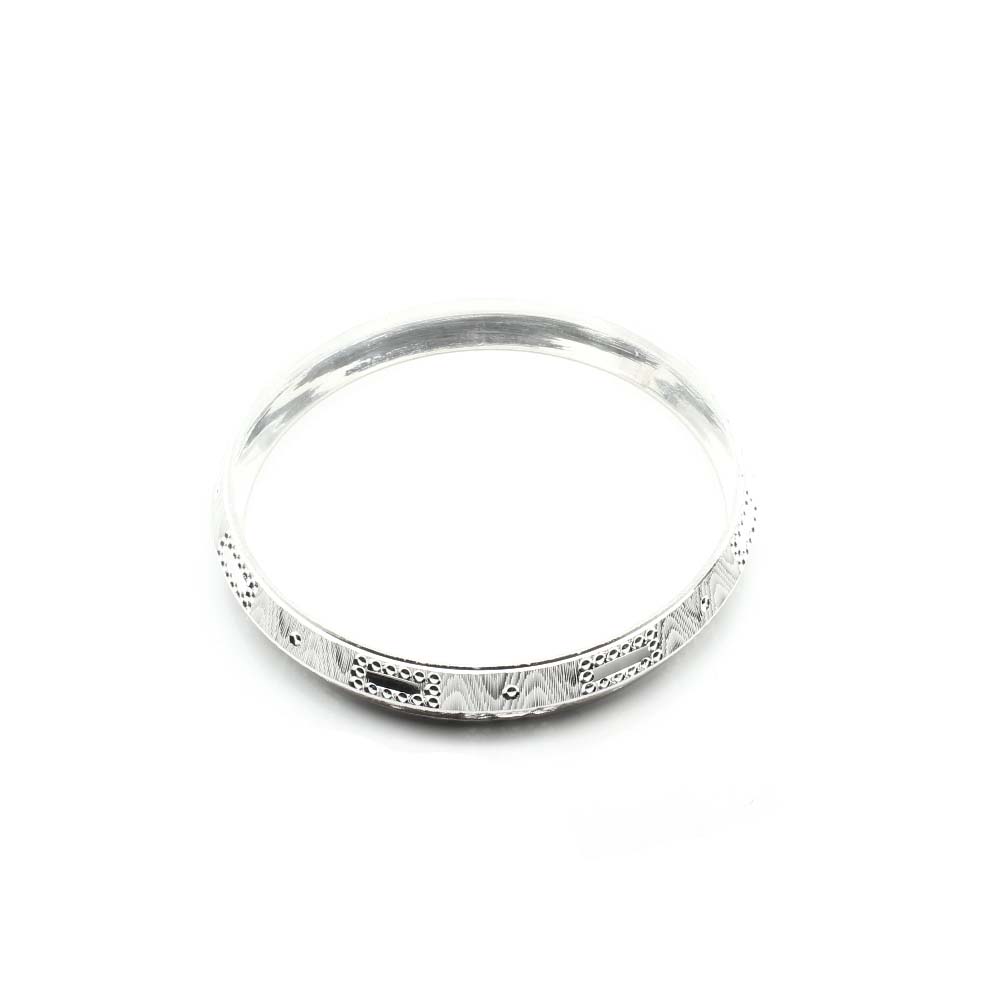 Punjabi Style Men's Sterling Silver Bangle Kada