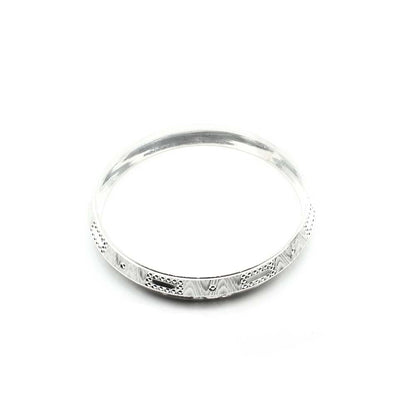 Punjabi Style Men's Sterling Silver Bangle Kada