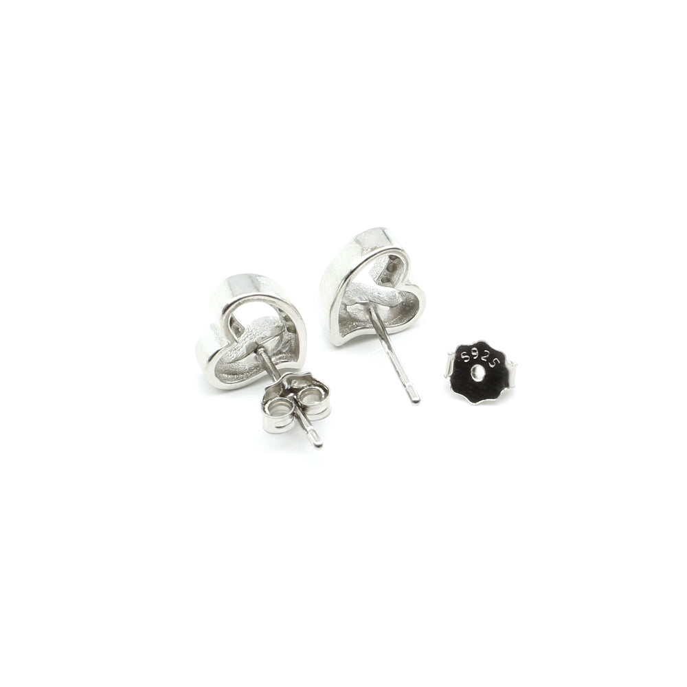 Women pure Silver Earrings with Push Back 