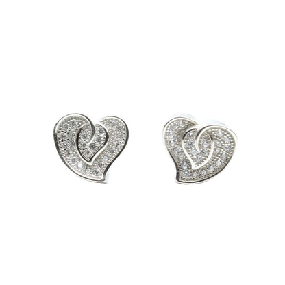 Indian Traditional pure Silver Heart Shape Earrings