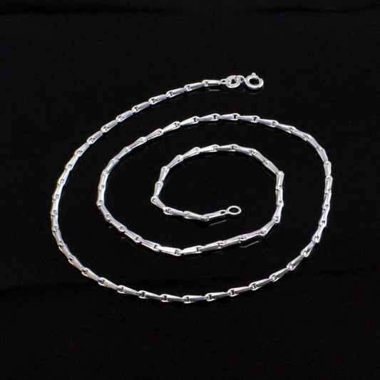 Indian Style Sterling Silver Indian Neck Chain 18"