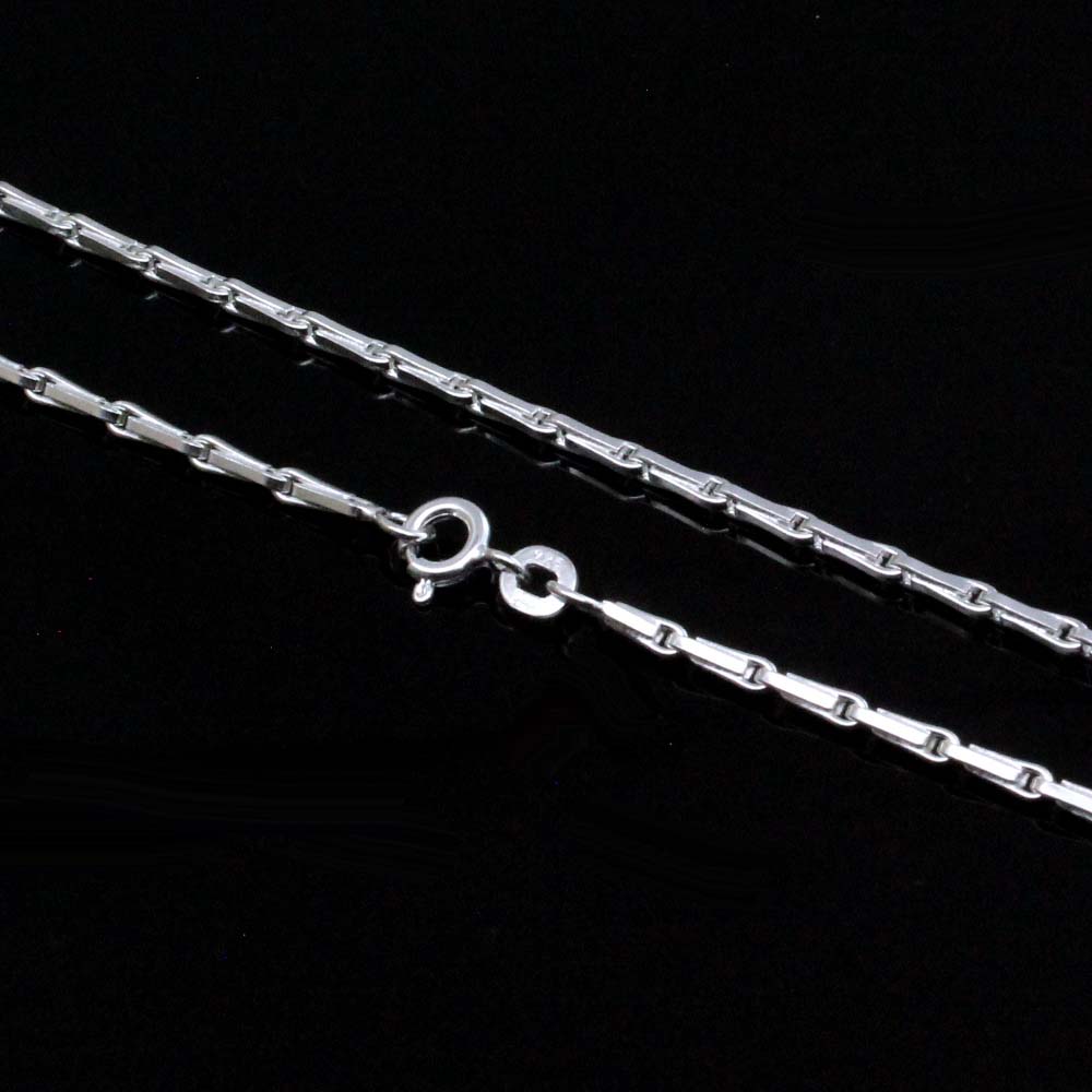 Indian Style Sterling Silver Indian Neck Chain 18"