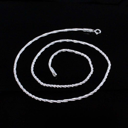 Indian Style 925 Sterling Silver Indian Neck Chain 18"