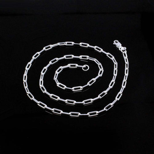 925 Sterling Silver Indian Style Neck Chain 20"