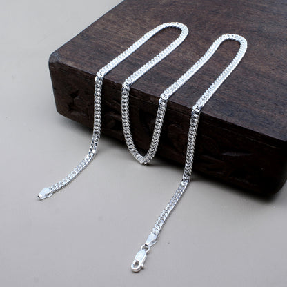 Real Solid 925 Sterling Silver Neck Chain 20"