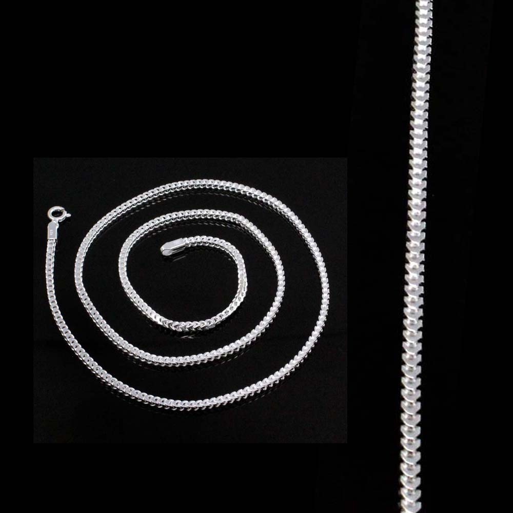 Real 925 Sterling Silver Indian Neck Chain 20"