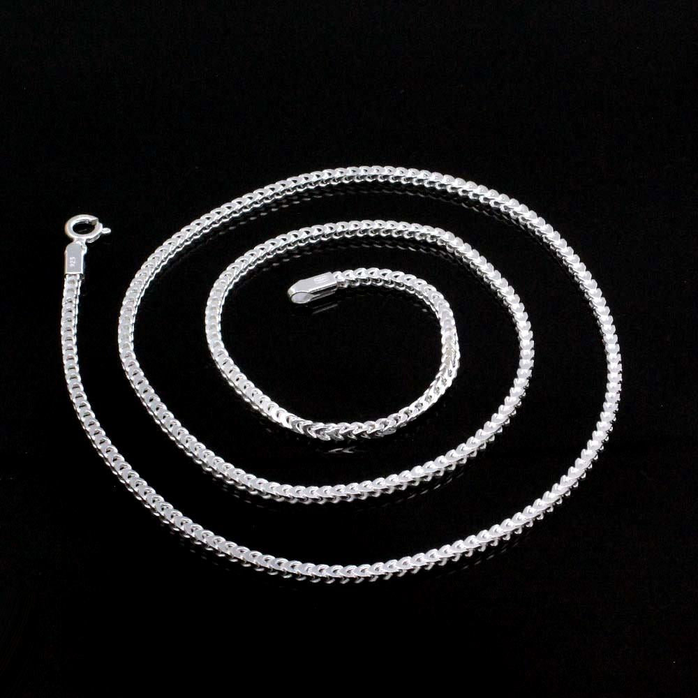 Real 925 Sterling Silver Indian Neck Chain 20"