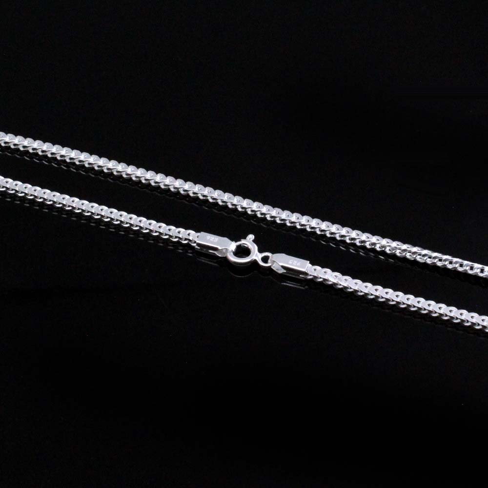 Real 925 Sterling Silver Indian Neck Chain 20"