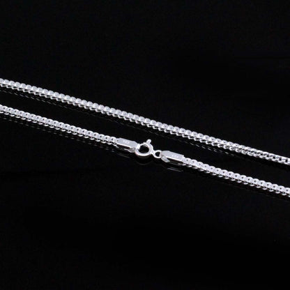 Real 925 Sterling Silver Indian Neck Chain 20"