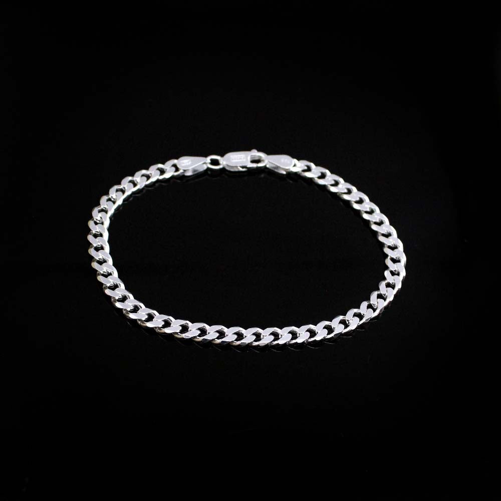 Amazon.com: 925 Sterling Silver Cuban Link Chain Bracelet for Women,Dainty  White Gold Plated Hand Chain 5MM Hip Hop CZ Diamond Mens Bracelet for  Jewelry Gifts (Cuban, 6.7 inch, Sliver): Clothing, Shoes &