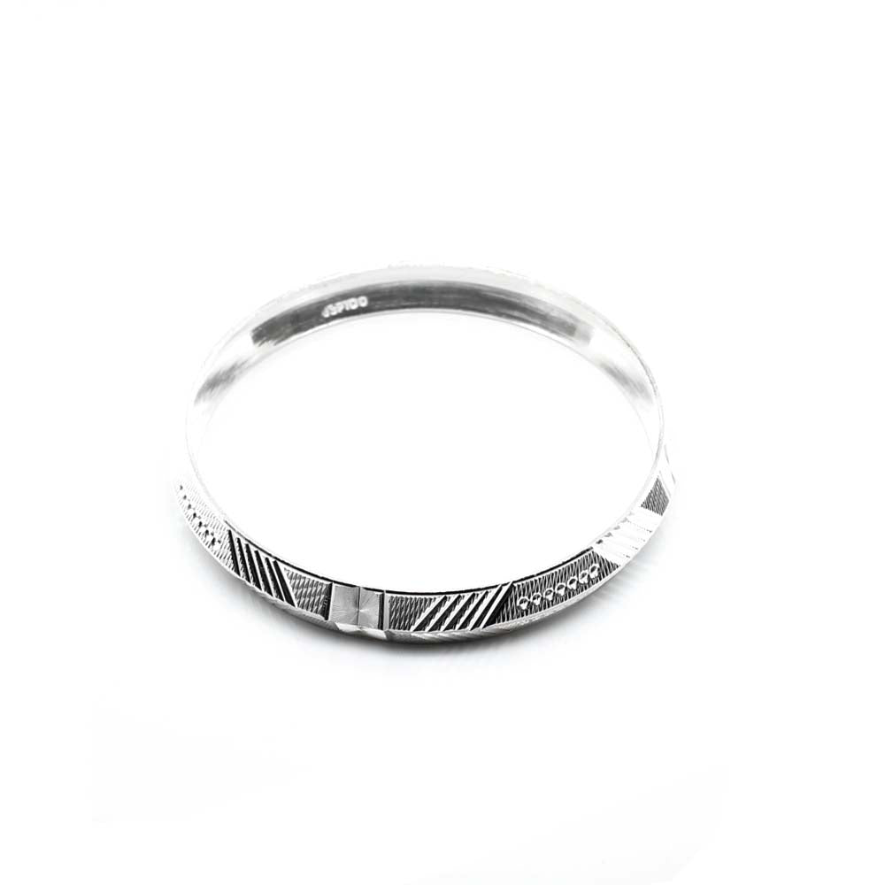 925 Sterling silver Handmade solid kada bracelet mantra bracelet 