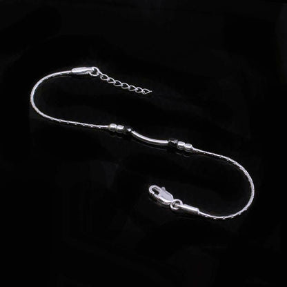 925 Solid Silver bracelet Rakhi for men women 8"