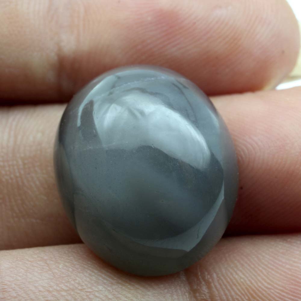 17.90Ct Natural Light Grey Moonstone Oval Cabochon Fine Gemstone