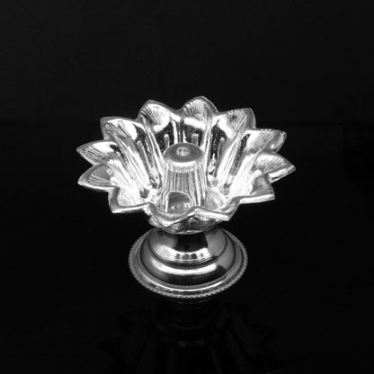 Pure Silver Religious Lamp Diya Puja Item for Daily use Purpose