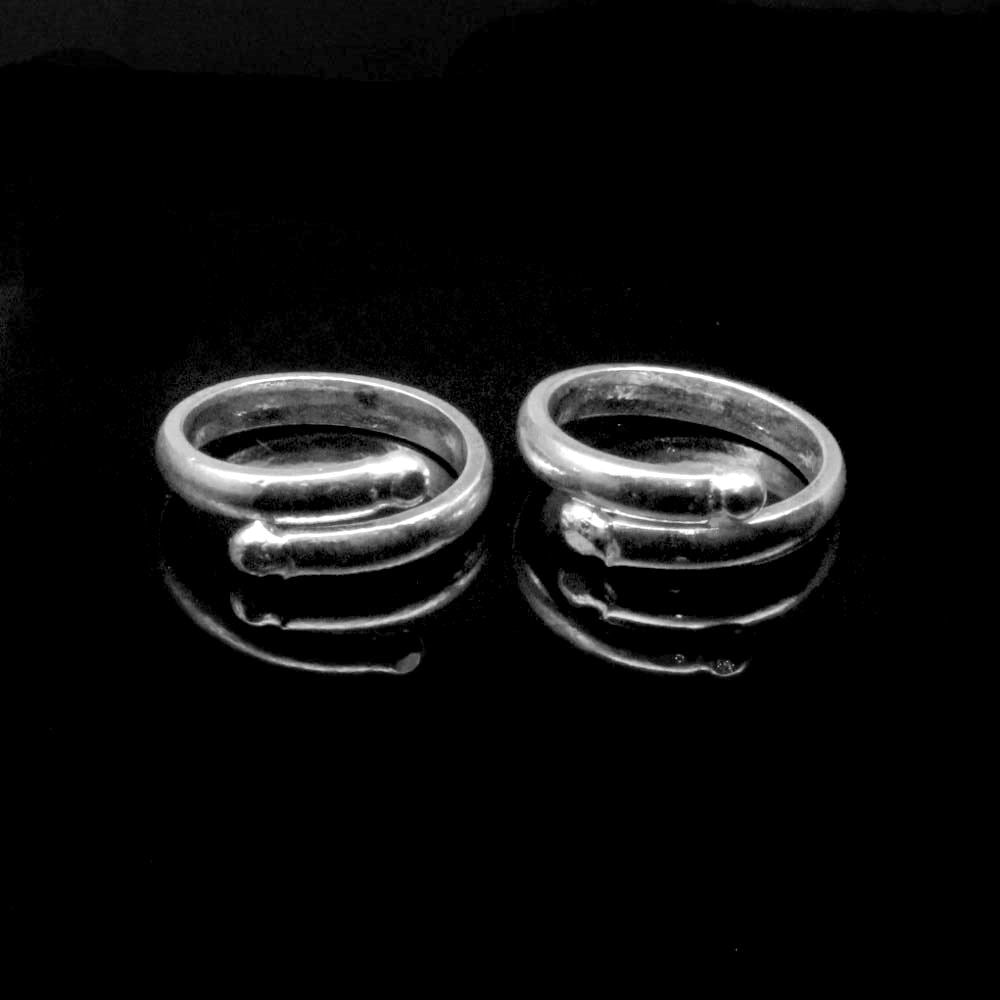 Cute Real Solid Silver Toe Rings Indian Handmade bichia Pair toe ring