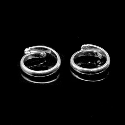 Cute Real Solid Silver Toe Rings Indian Handmade bichia Pair toe ring