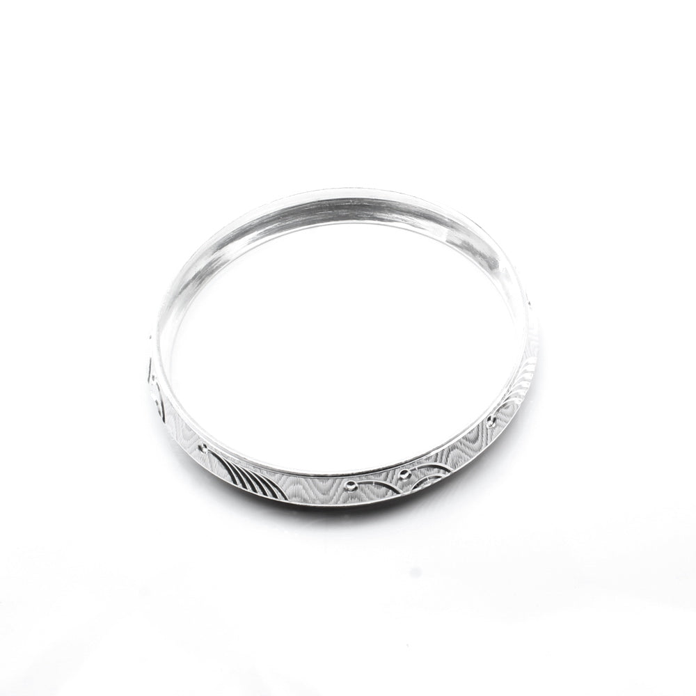 Real 990 Sterling Silver Men's Bangle