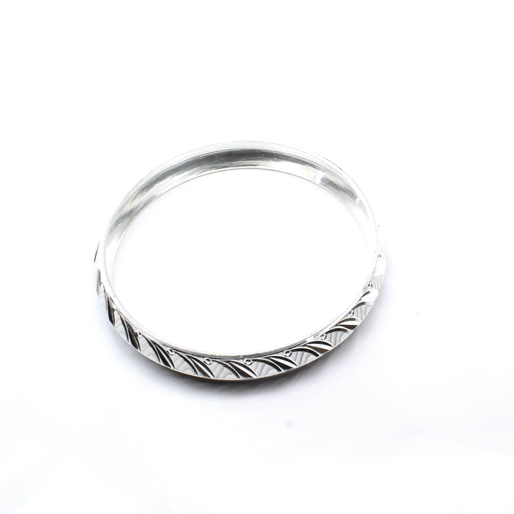 Indian Real 990 Sterling Silver Men's Bangle