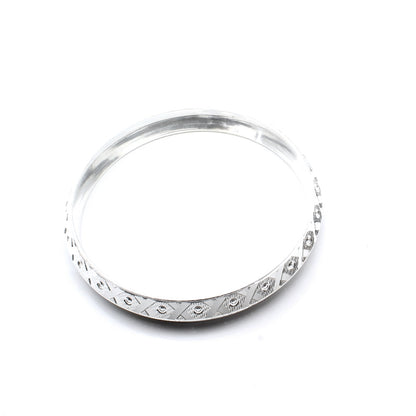 Real Solid 990 Sterling Silver Men's Bangle