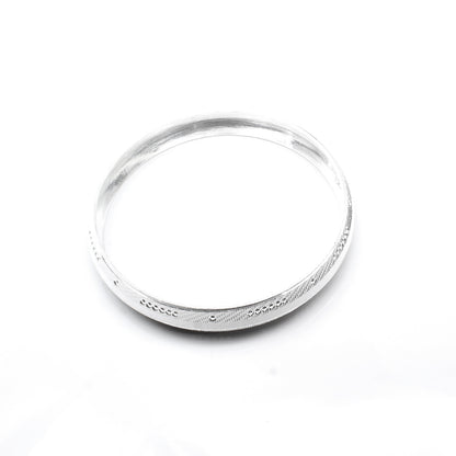 Real 990 Sterling Silver Men's Bangle