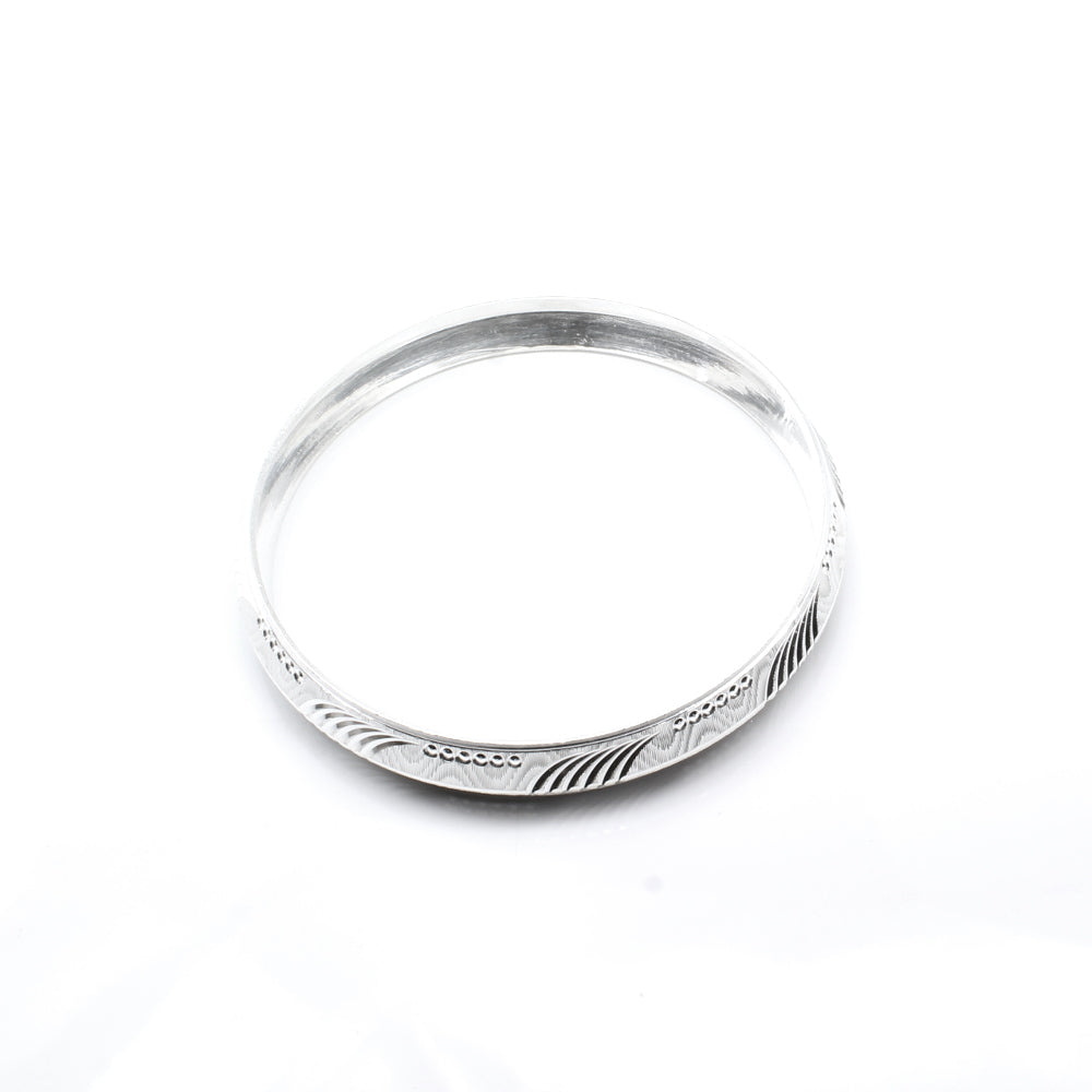 Real Sterling 990 Silver Men's Bangle